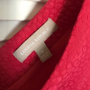 Banana republic coral sheath dress